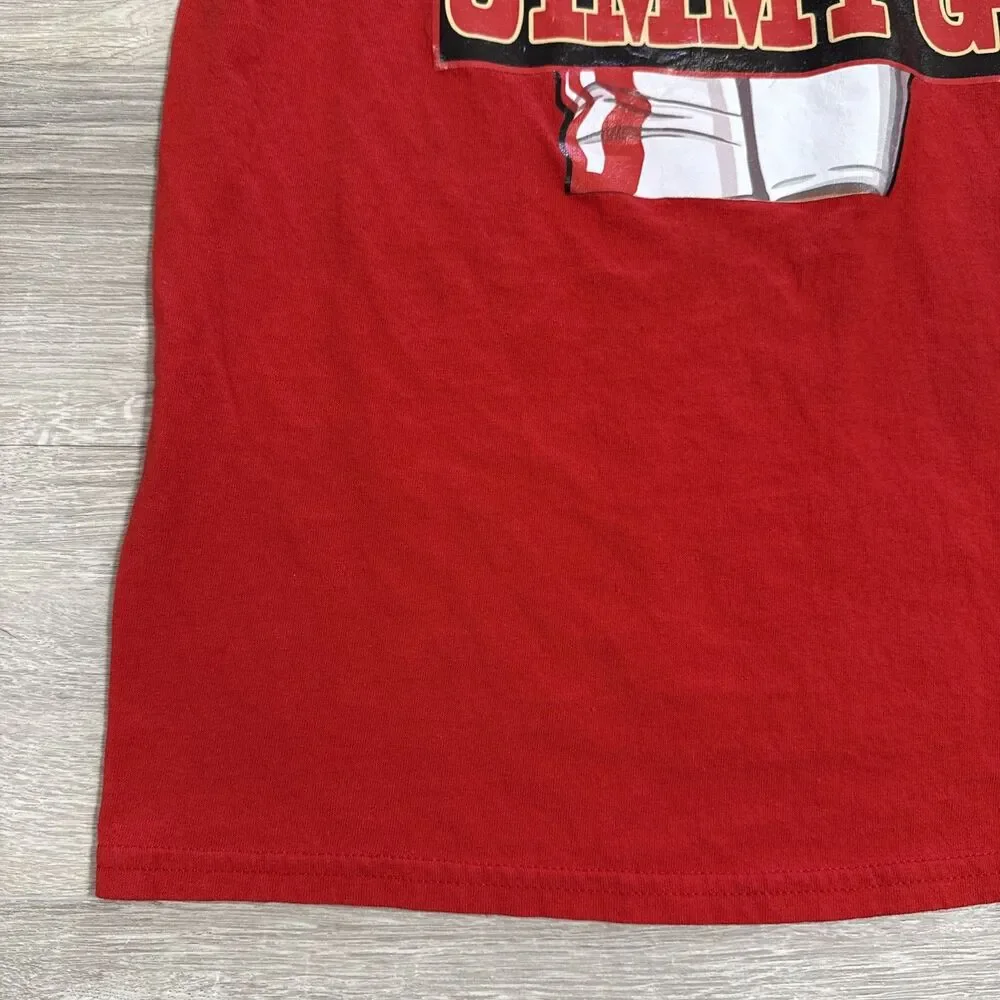 Jimmy Garoppolo Shirt San Francisco 49ers NFL Football Red Tee Small